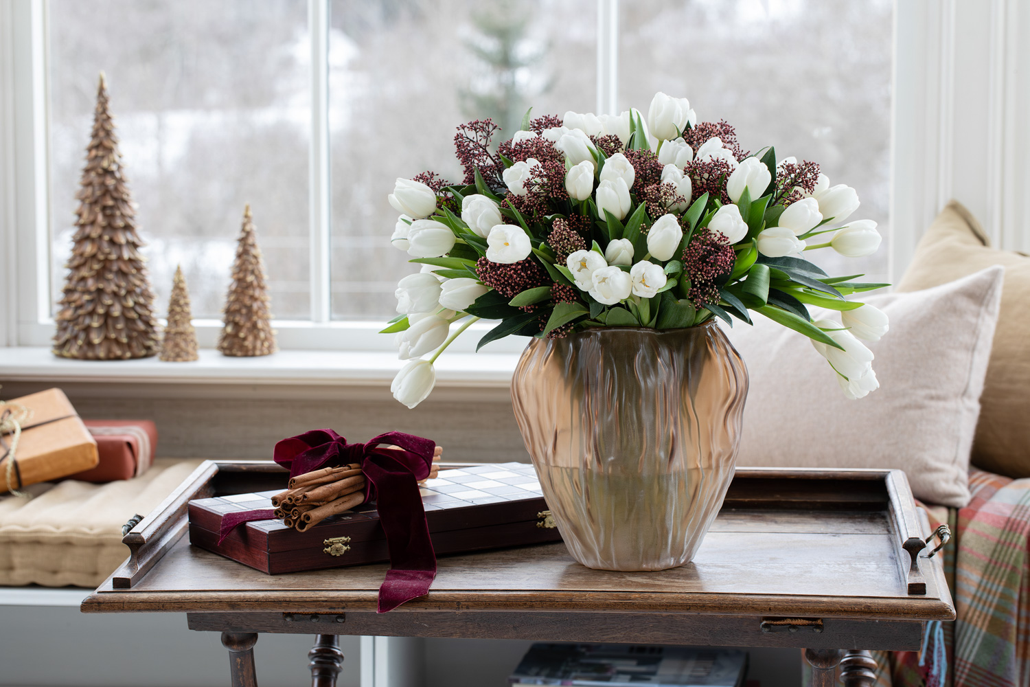 Tulipanbukett til jul